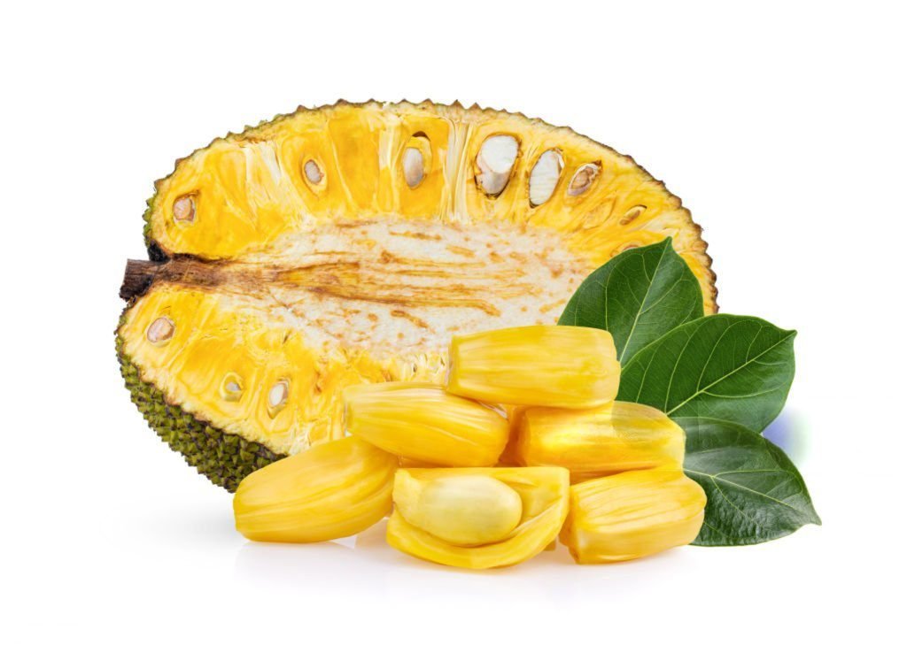 Kathal Ki Sabji ke liye taza kaccha kathal (raw jackfruit) bina kata hua